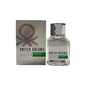 BENETTON GROUP United Dream Aim High Bottled Alcohol-Based Atomizer Men's Eau de Toilette (EDT) Spray - 3.4 fl oz, New In Box, Top Notes: Moss, Greenmint, Citrus, Heart Note: Geranium, Bottled Men's Fragrance