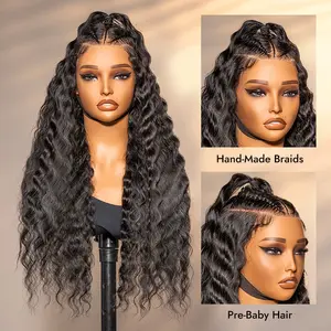 [Flash Sale] Wiggins Hair 13x6 Stylist Wig 28Inch Long Pre Braided Pre Cut Ready To Go Wig Deep Wave Lace Frontal Wig Glueless Human Hair