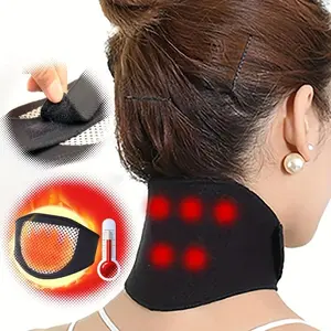 Magnetic Neck Support Brace, Tourmaline Self Heating Neck Strap, Adjustable Cervical Collar, Neck Pad for Sleeping, Neck Cracker Relief Relaxation