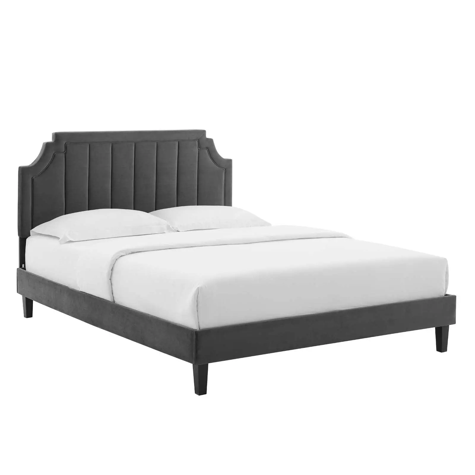 Sienna Performance Velvet King Platform Bed, MOD-6920