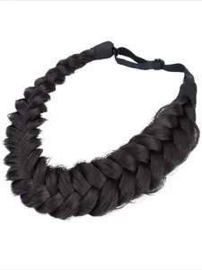 Messy Wide 2 Strands Synthetic Hair Braided Knotted Headband Hairpiece Women Girl Beauty accessory