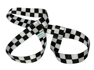 Skate Leash - Checker Black and White - 78 Inch & 54 Inch - Perfect for Roller Skates