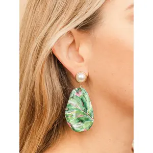 The Palms Oyster Earrings