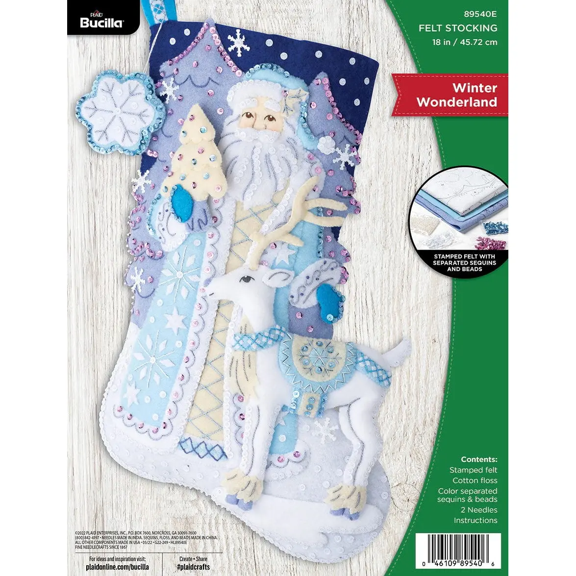 Bucilla ® Seasonal - Felt - Stocking Kits - Winter Wonderland - 89540E