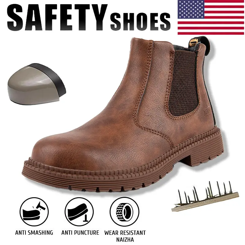 Women's Durable Anti-Slip Safety Work Footwear, Waterproof Worker Shoes for Outdoor Use, Waterproof Work Boot
