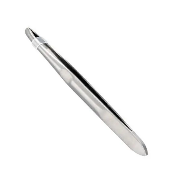 1 Pcs High Quality Stainless Steel Eyebrow Tweezers, Hair Removal Pliers, Ingrown Hair Tweezers, Angled Eyebrow Tweezers, Precision Tweezers, Facial Care Tools, Angled Design, Cosmetic Tool, Home Beauty Tool