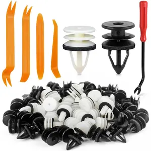 60pcs Door Trim Panel Retainer Clip with Sealer and Tools For GM,Buick,Chevrolet,Cadillac,GMC,Hummer H2,Oldsmobile,Pontiac Replace 11519031/11519032