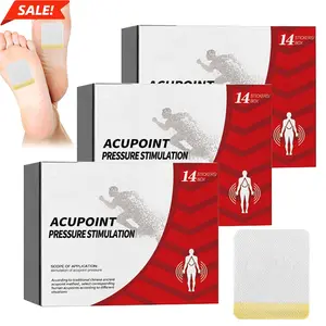 1-3 Boxes of Huatangxiao Acupoint Pressure Stimulation Stickers - 14 Pads/Box for Effective Pain Relief, Wellness, and Relaxation - Natural Therapy Solution