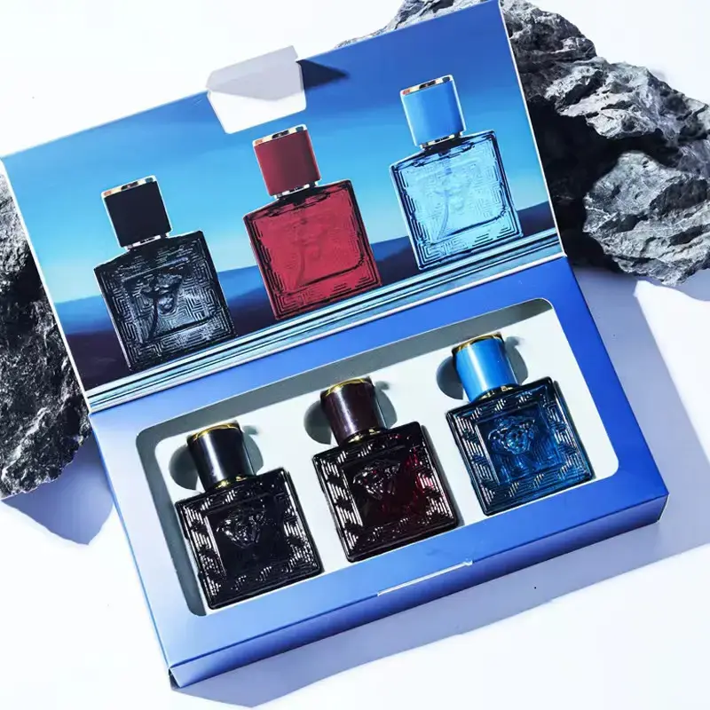 Men's Perfume Gift Fragrance Set | 30Ml * 3PC | Long Lasting Cologne Perfumes |   Fragrance Collection  , Elegant Fragrance, Holiday Gift,   Different Flavor | Scents Set | Daily Dating Perfume For Men Box Set Portable Travel Size