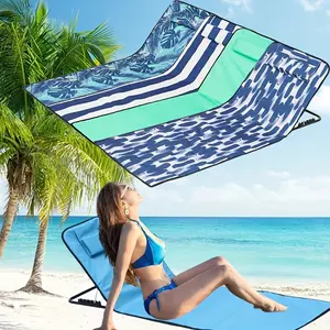 A portable outdoor beach folding chair with adjustable height - lightweight frame, lightweight waterproof sunbed, suitable for beach, camping, poolside, and backyard outdoor relaxation, as well as beach loungers