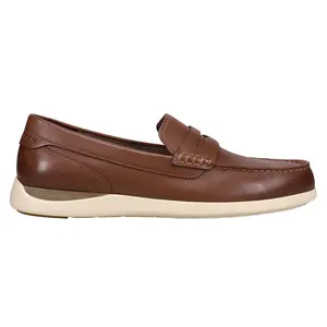 Cole Haan Mens Grand Atlantic Penny Loafer Slip On Moc Toe Dress  Casual - Brown