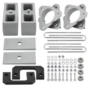 3.5 inch Front 3 inch Rear Lift Kit compatible for Chevrolet Silverado 1500 LT Crew Cab 2014