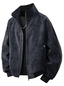 Men's PU Leather Jacket, Coats, Loose Fit Casual Outerwear, Stylish Fashion Design, Perfect for Daily Wear & Special Occasions
