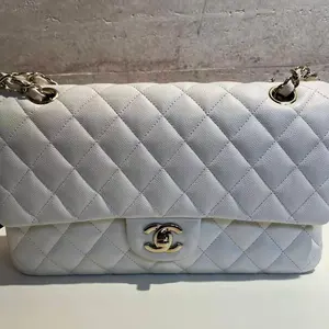 Pre-owned CHANEL COW Crossbody Bags CF jumbo，double flap golden metal