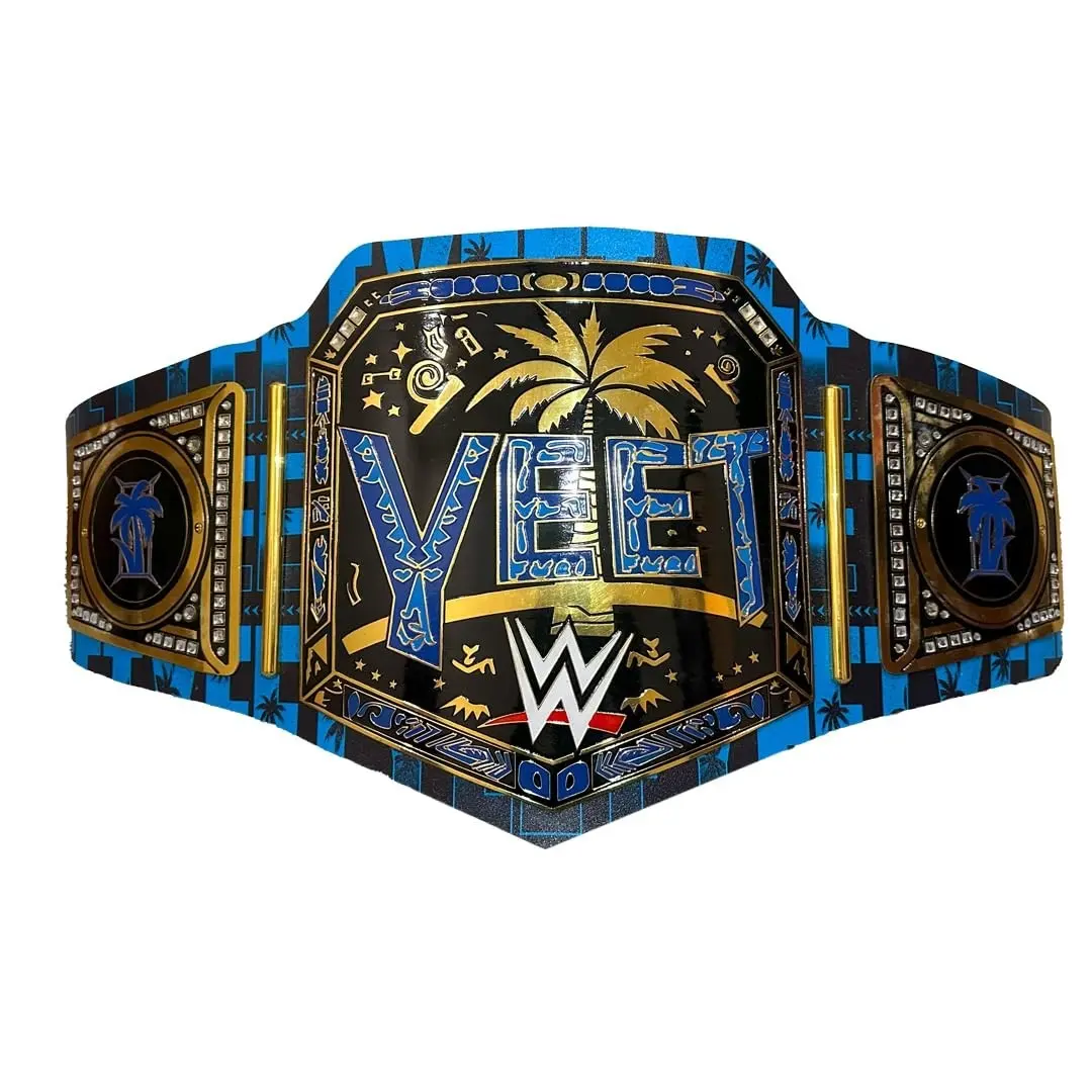 YEET Heavyweight Championship Wrestling Title Replica Belt 2MM Brass Adult Size