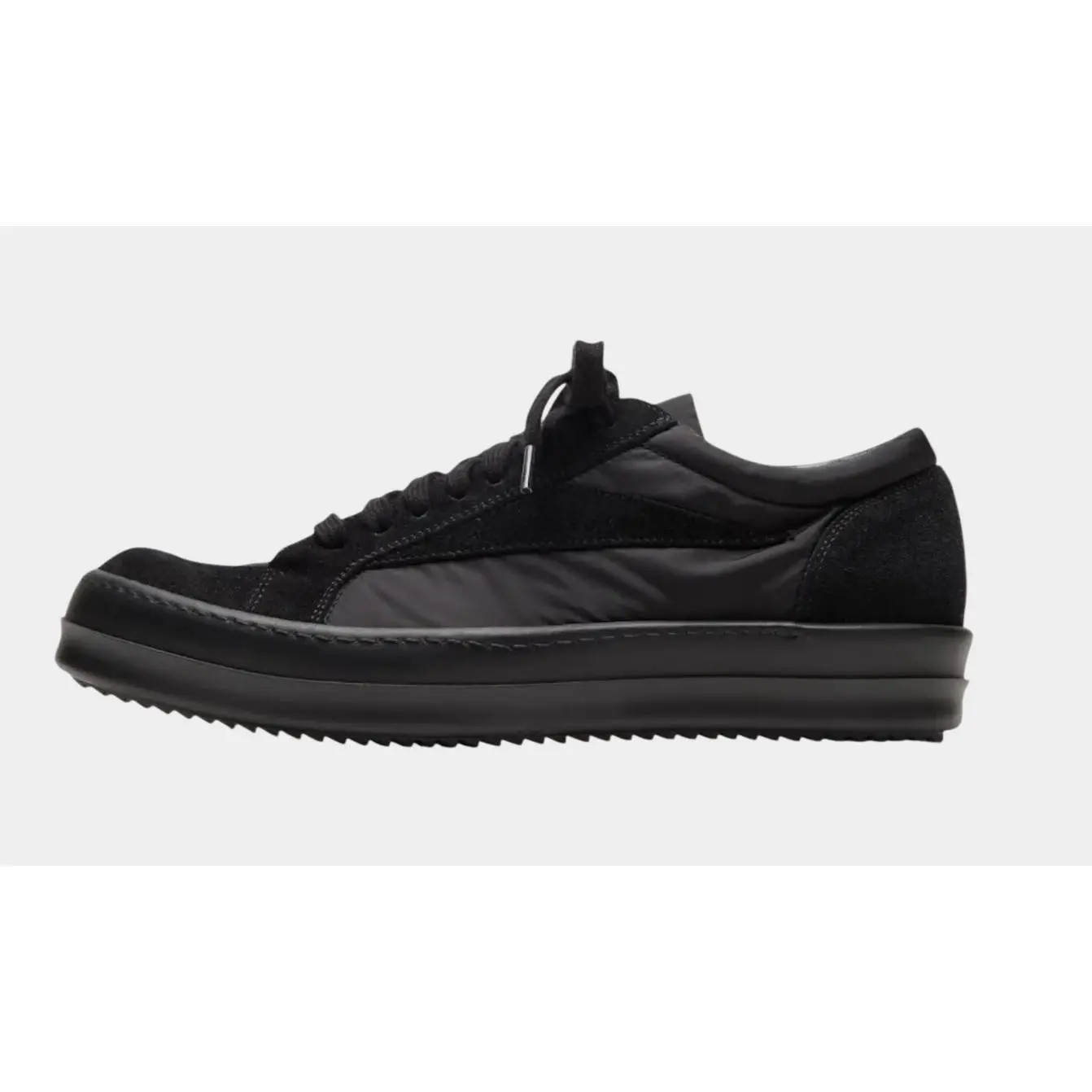 Rick Owens Vintage Black Lace Up Sneakers