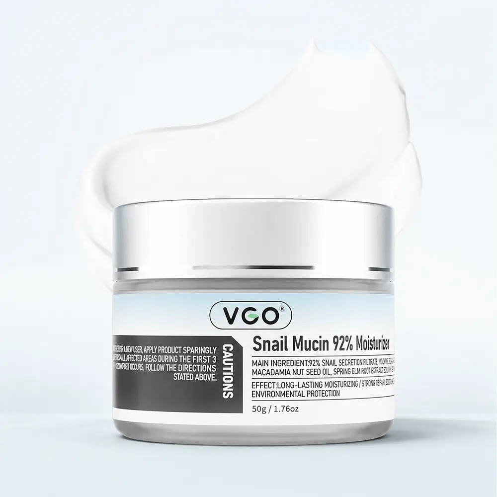VGO Snail Mucin 92% Moisturizer Daily Face Gel Cream for Dry & Sensitive Skin, 50g / 1.76oz Cleanser Moisture Moisturizing Skincare Radiance Comfort