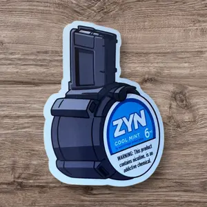 Zyn drum mag sticker 2 pack