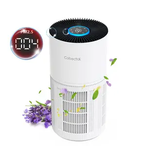 Cobectal Premium H14 Medical-Grade HEPA Air Purifier | Suitable for Large Bedrooms & Living Rooms | Real-Time PM2.5 Monitoring, Auto Fan Adjustment, & Built-In Fragrance Dispenser