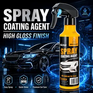 NUAN Car Ceramic Coating Spray – Paint Protection, Car Detailing, Easy Application, Long-Lasting Hydrophobic Formula, Gloss & Shine Booster PM518