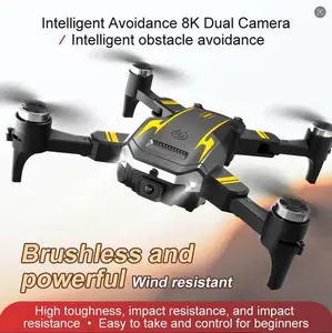 LIKESHOPPE S6 Professional Foldable Drone - Dual Camera RC Quadcopter with Lens, Altitude Hold Function for Cameras & Photography
