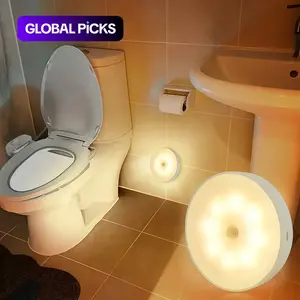 USB-Rechargeable Motion-Sensor LED Night Light, Decorative Night Light, LED Cabinet Night Light for Bedrooms, Stairs, Cabinets and Closets # GLOBAL PICKS