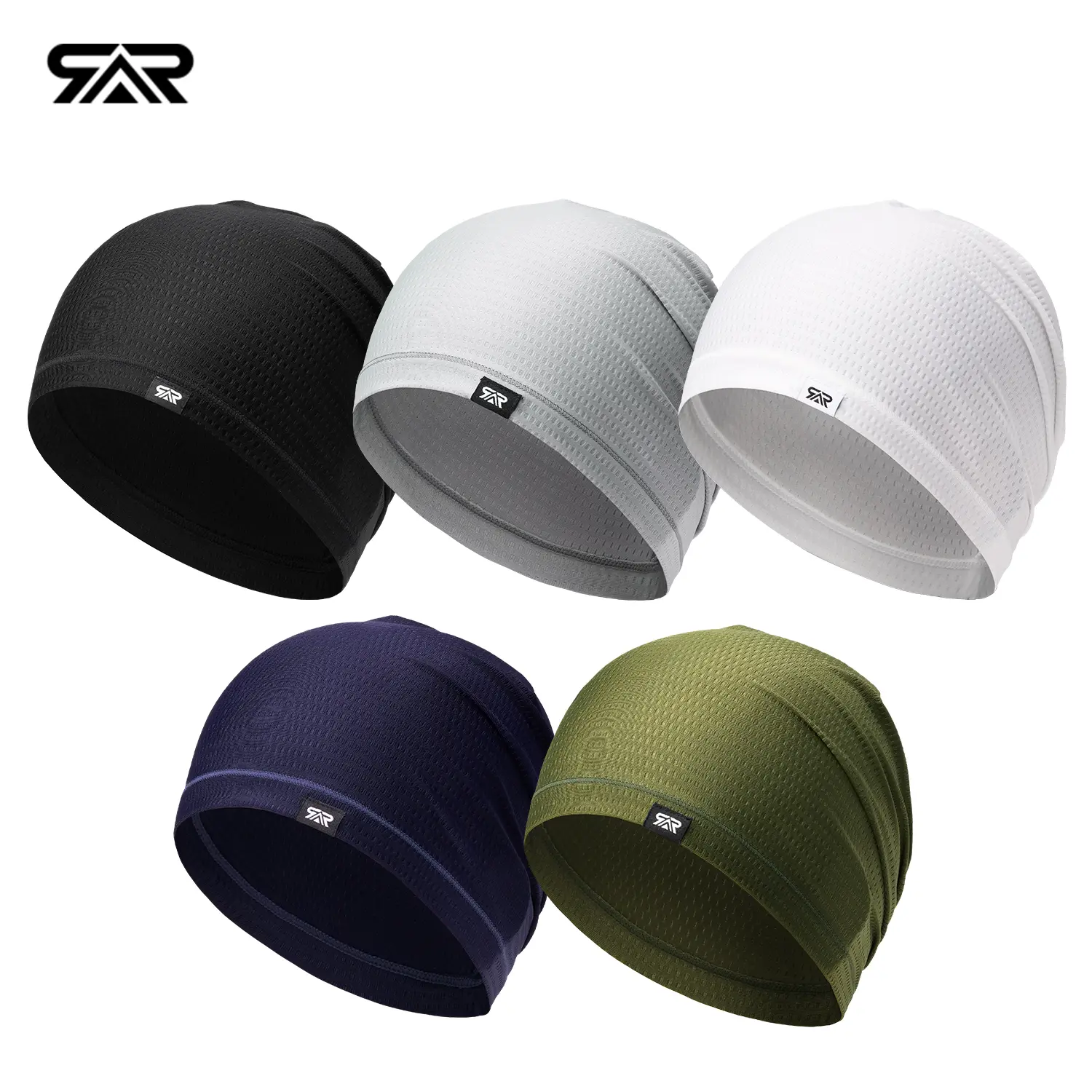 Breathable Slouchy Skull Cap Beanie - Thin, Cooling Mesh Running Workout Hat for Men - Sweat-Absorbent, Lightweight Sweat-Wicking Cap Great for Runs, Gym, Commutes, Skull Cap Beanies