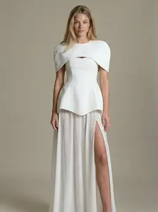 ALEA ELOPEMENT DRESS SET(CAPE, DRESS, SKIRT)