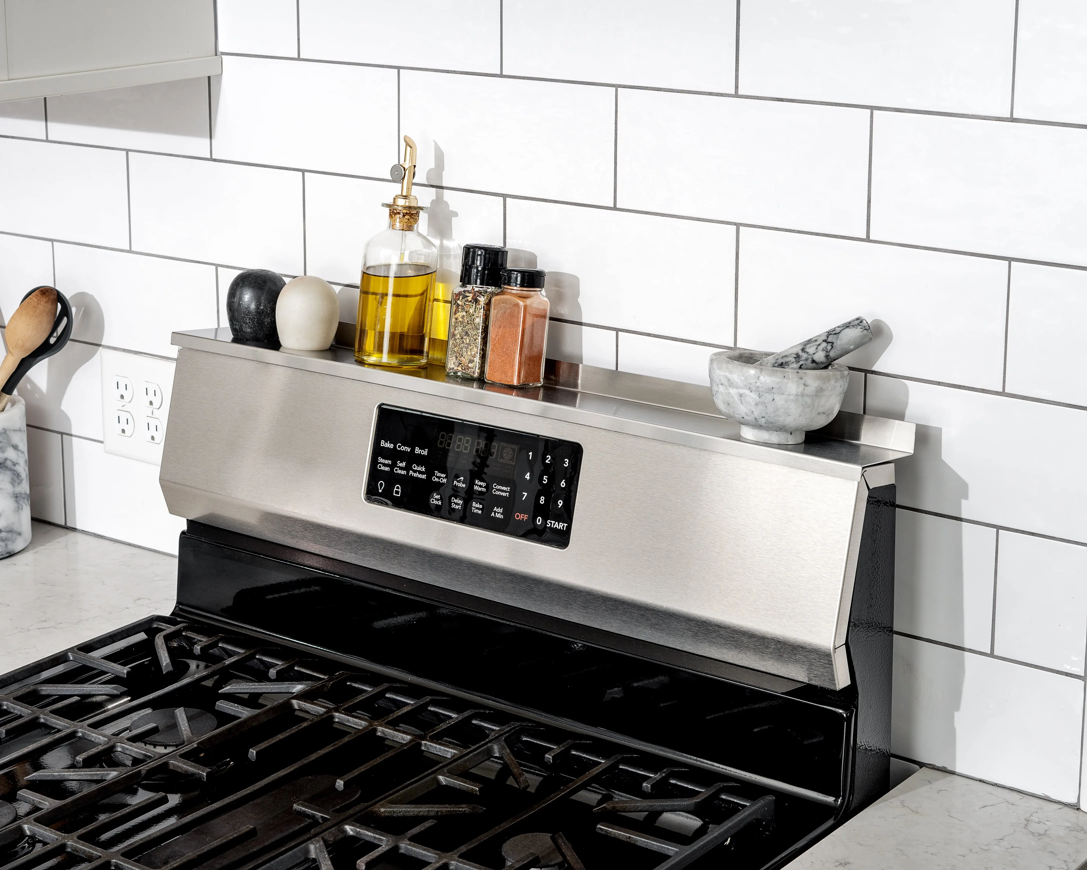 StoveShelf - Magnetic Shelf for Kitchen Stove Organiser Racks