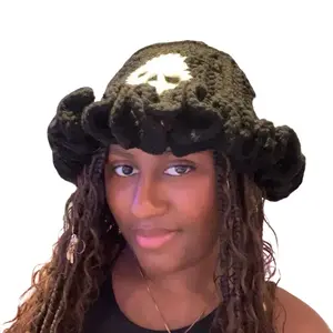 Handmade Crochet Skull Ruffle Hats