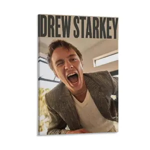 Drew Starkey Poster 2 Poster Canvas Wall Art For Bedroom Decor Bar Office Room Decor Gift