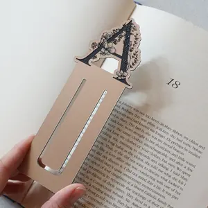 Custom Floral Monogram Acrylic Bookmark | Customize yours!