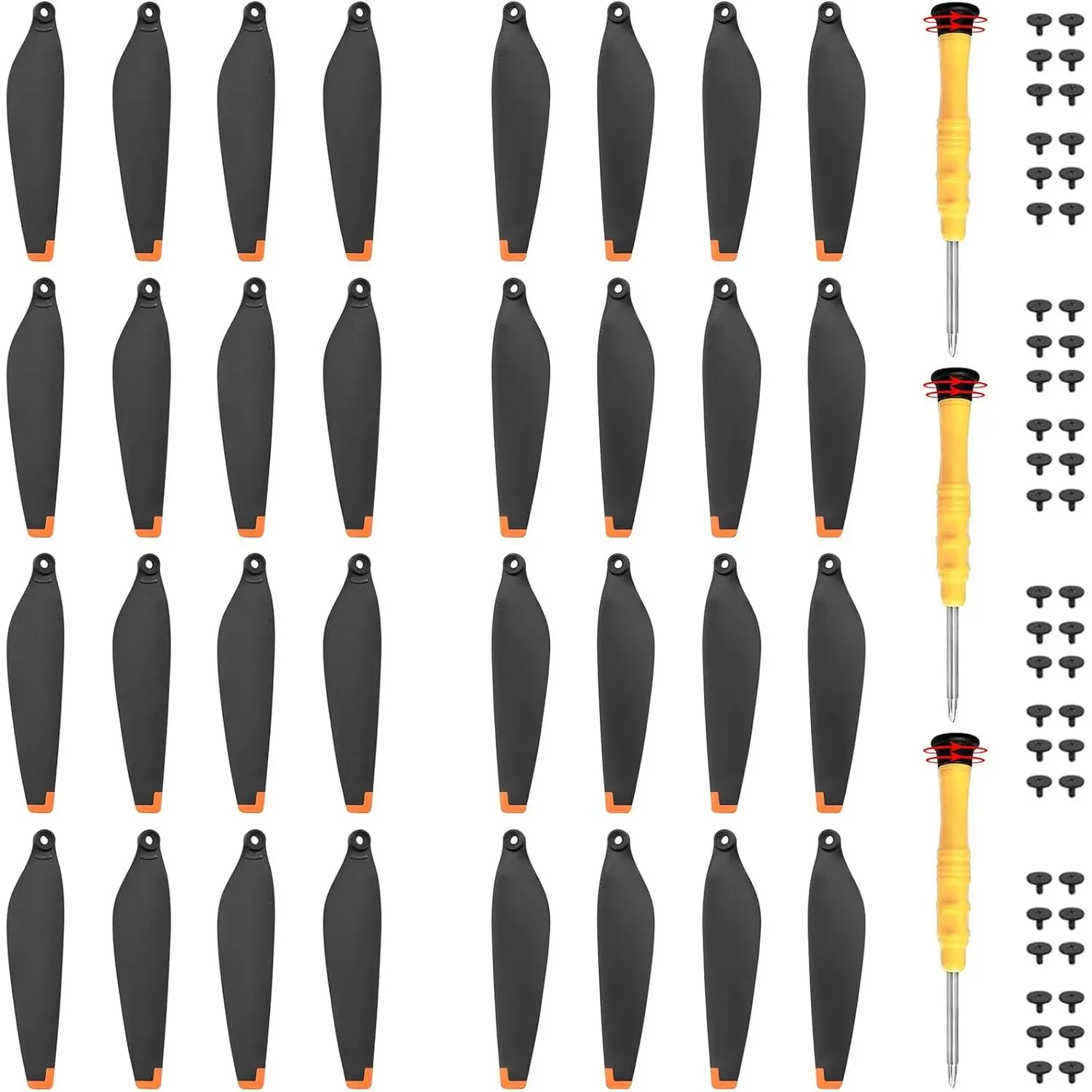 32 Pcs Propellers for DJI Mini 4 Pro & Mini 3 Pro, Replacement Low-Noise and Quick-Release Blades Props Wings Compatible with DJI Mini 4 Pro & Mini 3 Pro Drone Accessories - NOT for Mini 3 Cameras