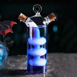 Personalized Cocktail Glasses, 2 in 1 Fancy Cool Stemless Cocktail Mixing Drink Martini Glass, Creative Bar Wine Tumbler Cups Gift for Women Party