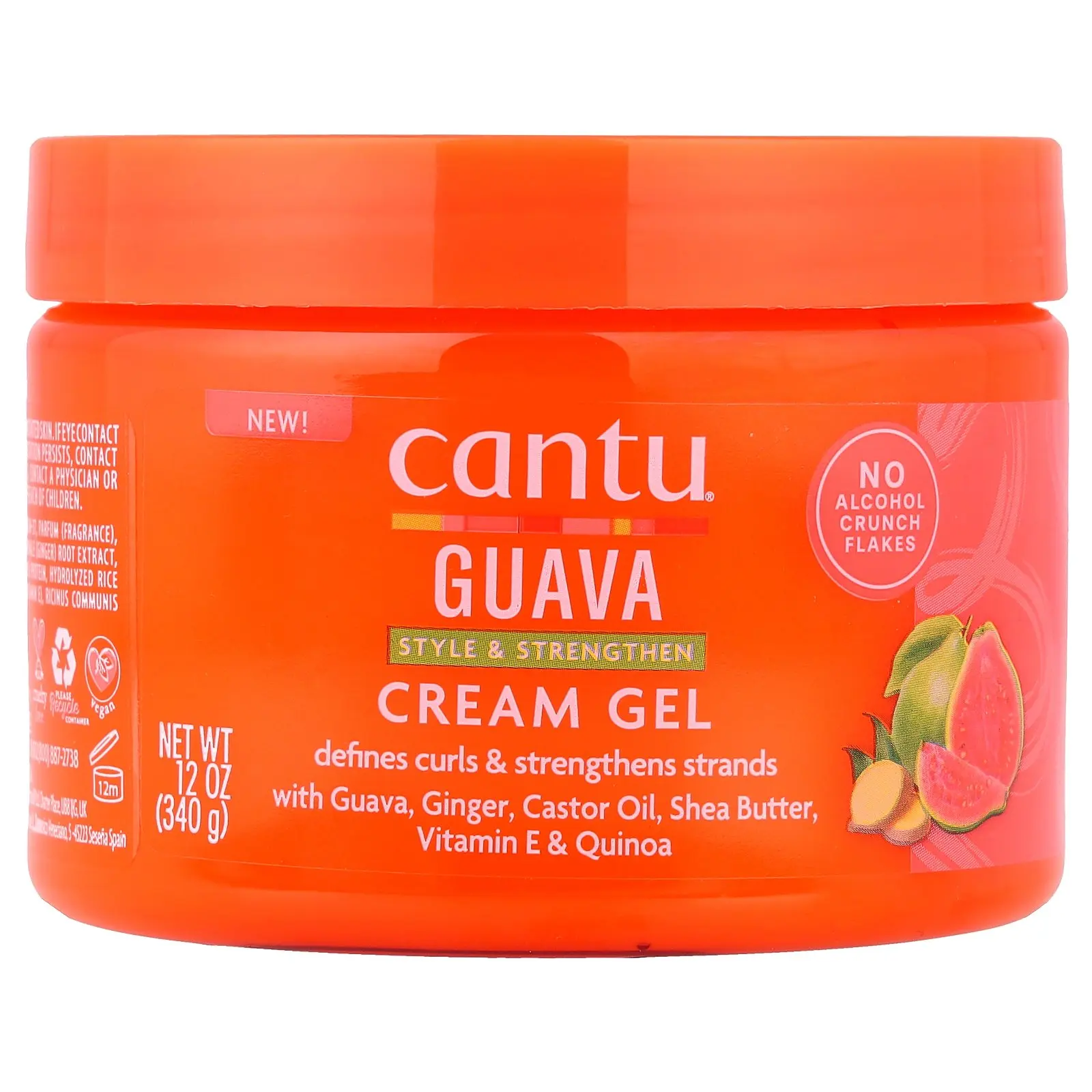 Cantu Guava Cream Gel, Style & Strengthen, 12 oz (340 g)