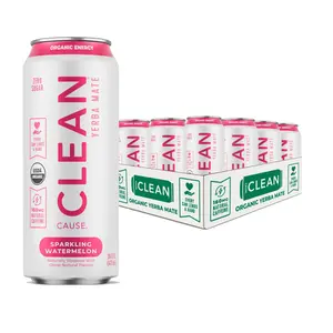 Watermelon Zero Calorie Organic Sparkling Yerba Mate