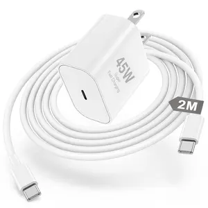 Charger for iPhone 17 Pro Max Fast Charging, 45W USB-C iPhone 17 Super Fast Charger Adapter with 6.6FT Type C Charging Cable Compatible with iPhone 17 / 17 Pro / 17 Pro Max / 16 Plus / 16 / 16 Pro Max / 16 Pro / Plus / S25 AirPods and iPhone Charger