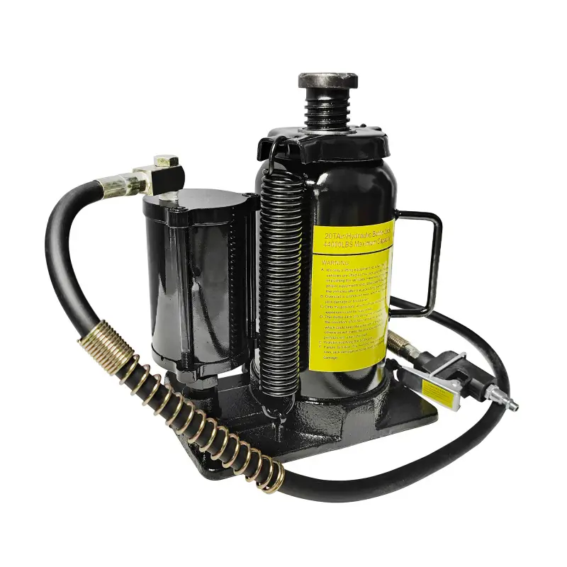 Air Hydraulic Bottle Jack, 20T/40000 LBS Capacity, 10.23-20.07 in Lifting Range, Manual Handle & Air Pump, for Car, Truck, RV, Auto Repair & Industrial Engineering Heavy-Duty Use, Trucks