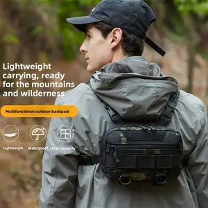 Fishing Backpack Backpack Men's and Women's Lightweight Outdoor Bag Sports Multifunctional Kit Camping Breast Bag