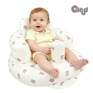 【SummerVibes】Inflatable Baby Seat with Built‑in Air Pump – Lightweight, Ergonomic Chair for Babies & Kids 3+ Months, Ideal for Indoor/Outdoor Play, Early Sitting Development, Summer Adventures & a Cozy Gift