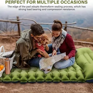 Ultra-Light Portable Inflatable Sleep Pad with Foot Pump, Quick Inflate in 30 Seconds, Ideal for Hiking, Backpacking, Camping, Outdoor Adventure, Sleeping Mat, Camping Equipment