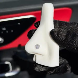 Stainless Steel 20G Nose Ring - Shaped Design 7mm Long, Ideal for Daily Wear