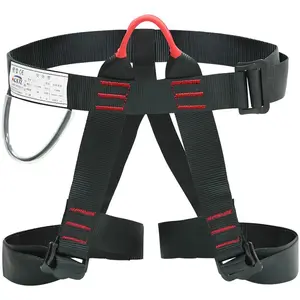 Outdoor Rock Climbing Harness with Quick Descent Function Half Body Design for Rescue & Construction Use