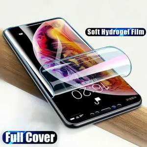 US Seller 10 Pack Hydrogel Screen Protector for iPhone 17 16 15 14 13 12 11 Pro Max SE X XS XR 8+ 8 7+ 7 6S+ 6S Full Coverage Ultra HD Clear Anti-Scratch Soft Film
