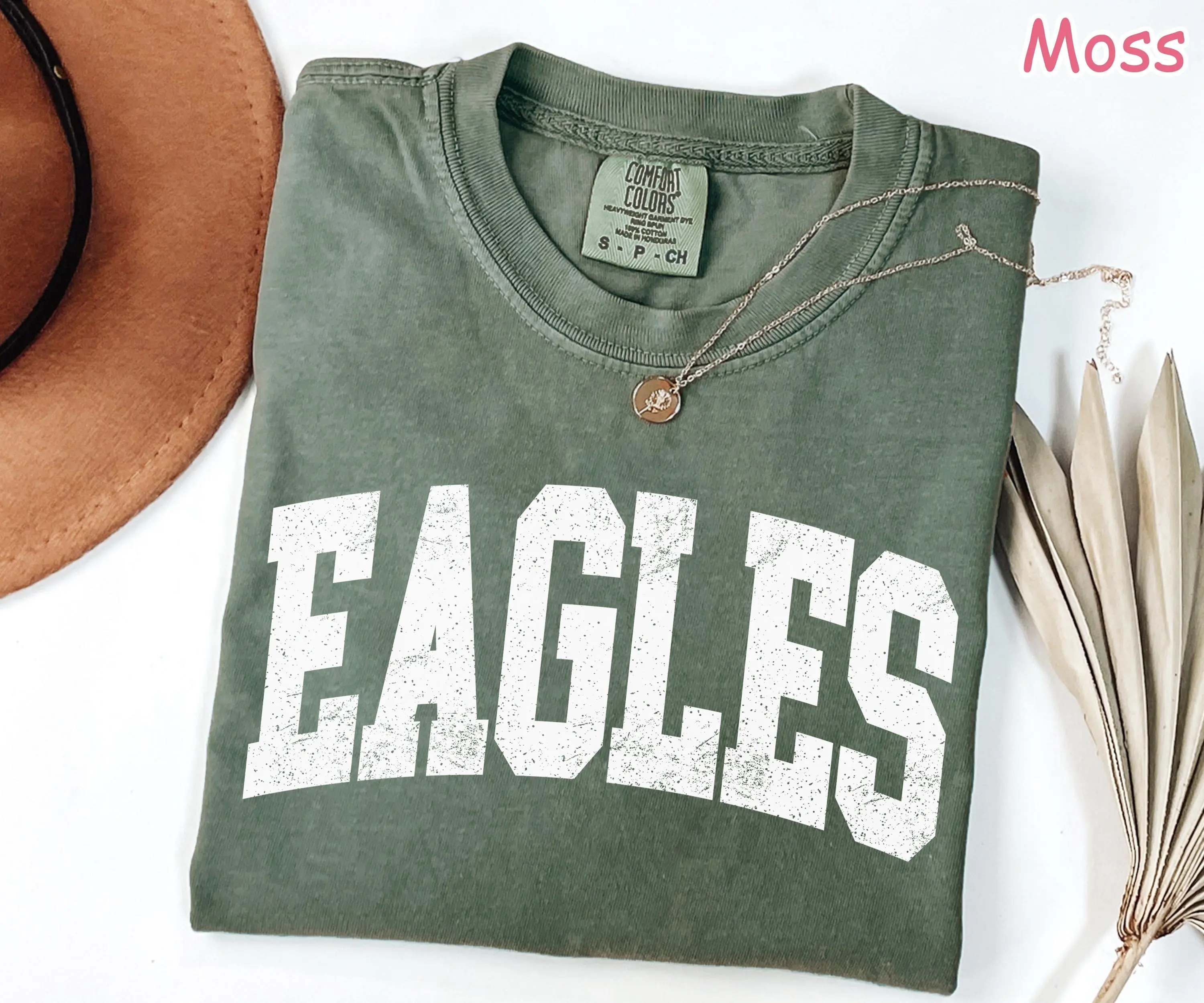 Comfort Colors  Retro Eagles Shirt, Game Day Eagles Tee, School Mascot Shirt, College Spirit Eagle Mascot Shirt, Tailgate Football Mom Shirt Cotton Trending