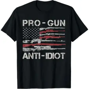 Men's Cotton Breathable 2nd Amendment Vintage USA Flag T-Shirt - Menswear Casual Short-Sleeve Fabric Tee, Moisture-Wicking, Modern Graphic, Daily Wear, Juneteenth, Memorial Day (Unisex Fit)