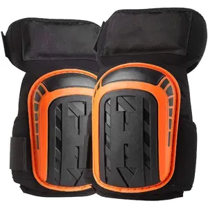 Knee Pads for Work, Construction Knee Pads for Men, Heavy Duty Comfortable Anti-slip Foam Gel Knee Pads for Gardening Flooring and Cleaning, Strong Stretchable Straps, Black, Construction Gear