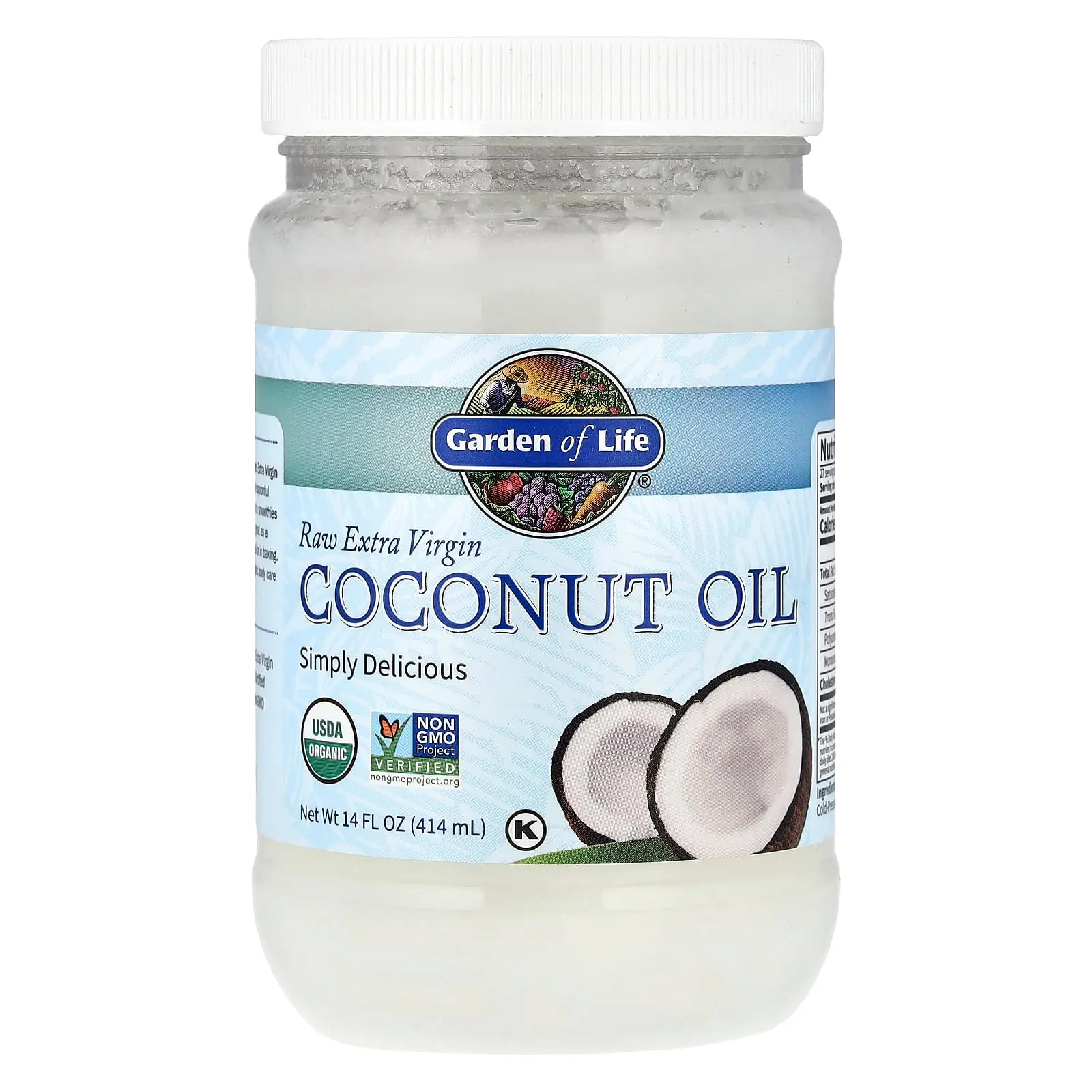 Garden of Life Raw Extra Virgin Coconut Oil, 14 fl oz (414 ml)