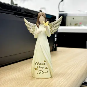 Sympathy Gifts For Loss Of Loved One,Butterfly Gifts For Women, Miscarriage Gifts For Mothers, Angel Sympathy Gift,Memorial Gift For Loss Of Dad Mom Grandmother, Angel Figurine For Bereavement Remembrance Gifts (Hand-Painted),Bereavement Gifts