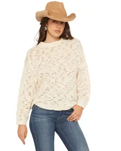 Cleo + Wolf Women's Women'S Oversized Pullover Sweater - Clfa25sw1-Snd